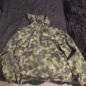 Champion Green Camouflage Packable Windbreaker Jacket
